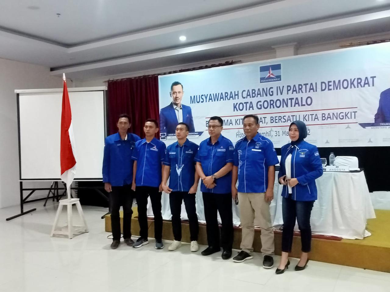 Erman Latjengke Terpilih Jadi Ketua Partai Demokrat Kota Gorontalo