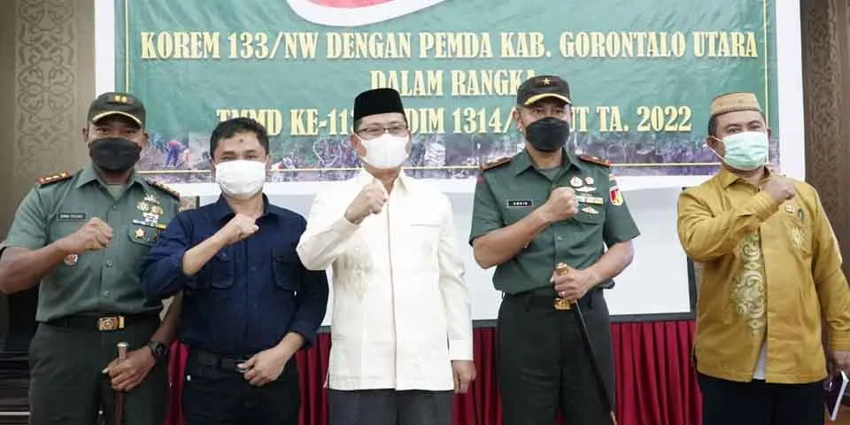 Program TNI Bersama Pemkab Gorontalo Utara Terus Terjalin