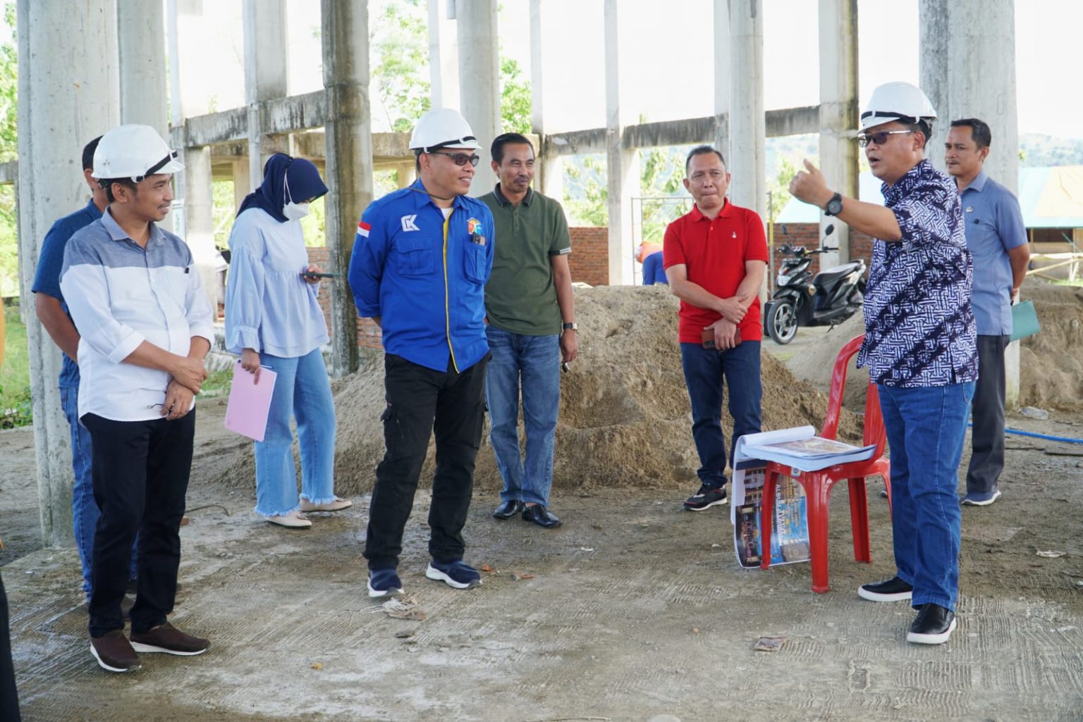 Masjid Blok Plan Gorontalo Utara Kembali Dikerjakan