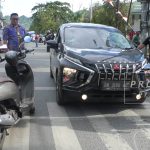 Rekonstruksi Suami Tabrak Istri
