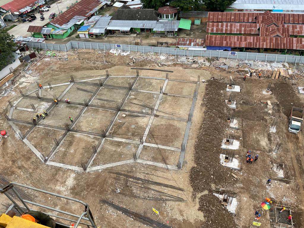16 Pekan Berlalu, Progres Shoping Center Limboto Baru Capai 14 Persen 
