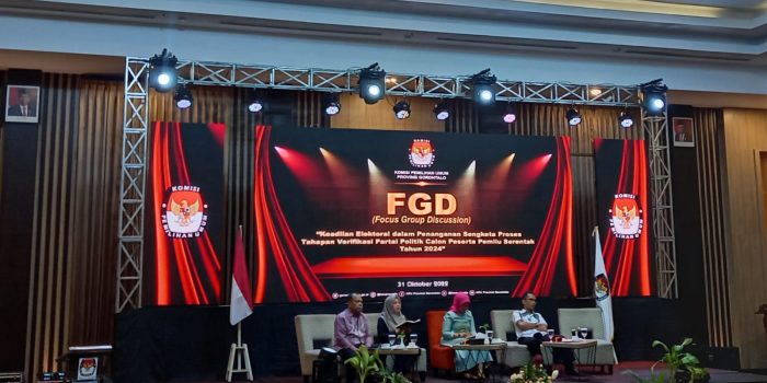 Jelang Pemilu 2024, KPU Provinsi Gorontalo Gelar FGD