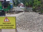 Warga Keluhkan Proyek Plat Duiker di Sipatana Ganggu Akses Jalan