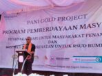 Dukung Program SMS, Pani Gold Project Kucurkan Bantuan Alkes Senilai Rp1 Miliar