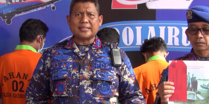 Ditpolairud Gorontalo Ringkus 4 Nelayan Torosiaje Pakai Bom Ikan