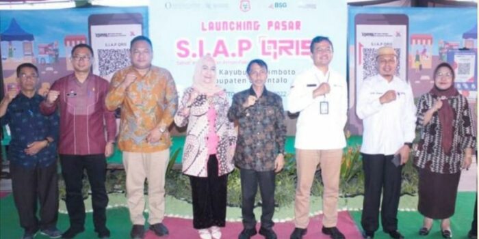 Dukung Pemulihan Ekonomi Nasional, Pemkab Gorontalo Launching Pasar SIAP QRIS