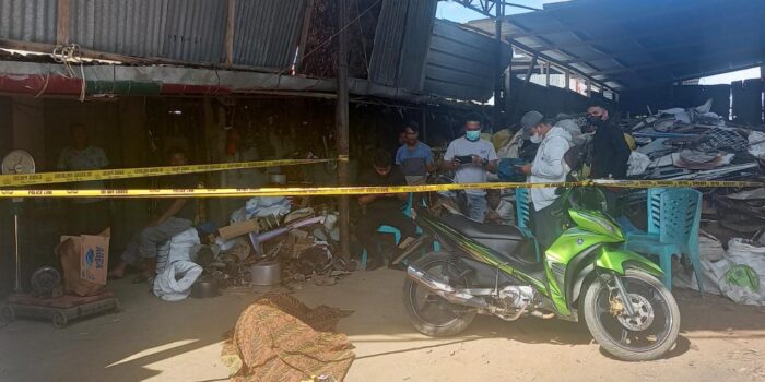Seorang Pria Mendadak Meninggal di Gudang Besi Tua Kota Gorontalo