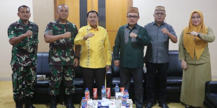 Ketua Deprov Terima Kunjungan Pejabat Baru Komandan Korem 133/NWB