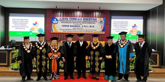Seorang Polisi di Gorontalo Raih Gelar Doktor Administrasi Publik