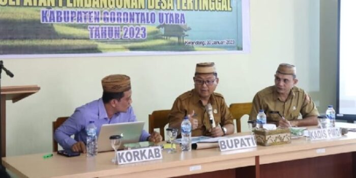 Pemkab Gorut Optimalkan Capaian Pembangunan Desa Tertinggal