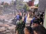 Si Jago Merah Mengamuk di Mananggu, Satu Rumah Rata dengan Tanah