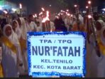 Parade Obor dan Karnaval Budaya Meriahkan Malam Nuzulul Quran di Gorontalo