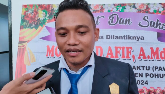  Mohamad Afif Resmi jabat Anggota DPRD Pohuwato Gantikan Mariyati Yusuf