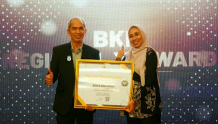 BKPSDM Bone Bolango Hattrick Raih BKN Award Regional 2023