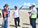 Bupati Saipul Tinjau Progres Pengerjaan Bandara Pohuwato