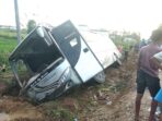 Bawa 25 Penumpang, Bus Harvest Kecelakaan di Pohuwato