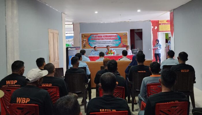 Puluhan Narapidana di Lapas Pohuwato Diberi Pelatihan Manufaktur Pertukangan