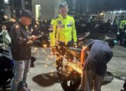 Satlantas Polres Gorontalo Berantas Knalpot Brong
