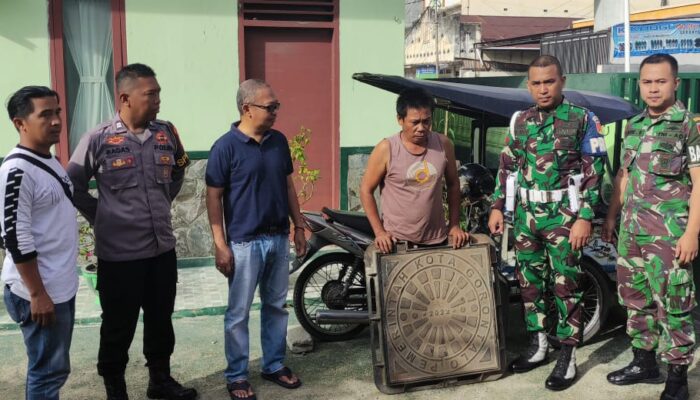 Spesialis Maling Penutup Drainase Berakhir Diciduk Kodim 1304 Gorontalo