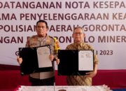 Polda Gorontalo dan PT Gorontalo Mineral Kerja Sama Ciptakan Keamanan