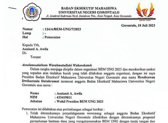 Presiden BEM UNG
