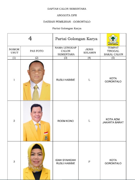 Caleg DPR RI