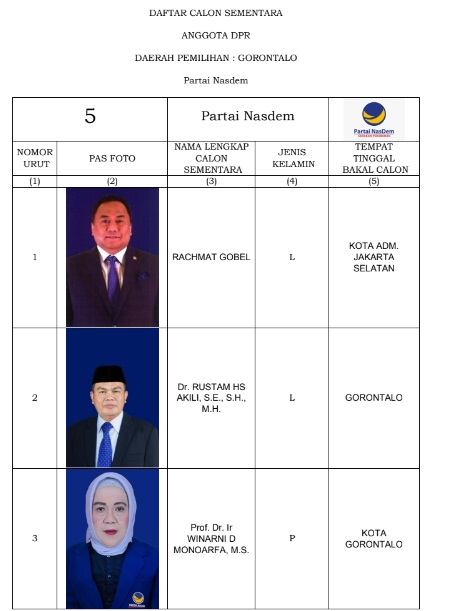 Caleg DPR Nasdem