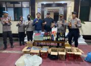 Operasi Pekat Otanaha di Kota Gorontalo, Ratusan Botol Miras Disita
