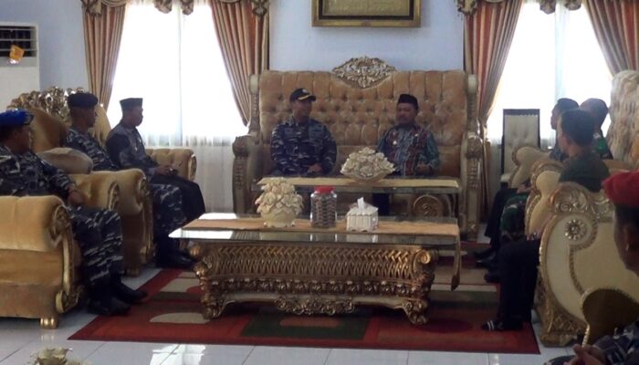Sherman Moridu Bersama Danlanal Bahas Pembangunan Pos AL di Boalemo
