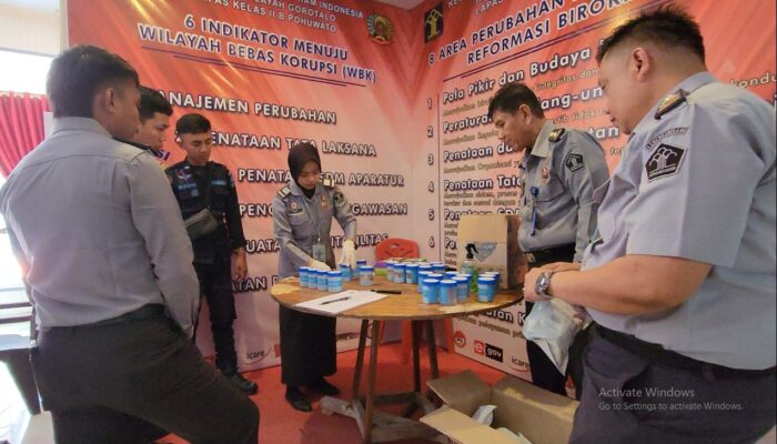 Narapidana dan Petugas Lapas Pohuwato Dites Urine, Ini Hasilnya