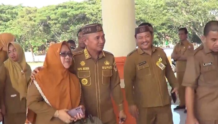 Bupati Pohuwato dan ASN Mulai Beraktivitas di Kantor Sementara