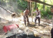 Polres Bone Bolango Bongkar Lokasi Penyulingan Miras Cap Tikus