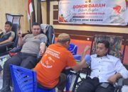 Peringati HUT Humas Polri Ke-72, Polres Bone Bolango Gelar Donor Darah