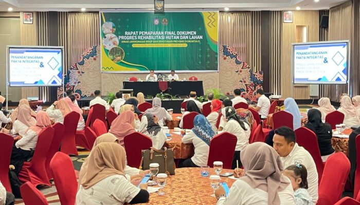 Dinas LHK Provinsi Gorontalo Gelar Rapat Pemaparan Dokumen Progres RHL