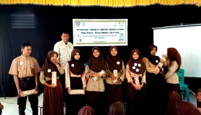 PGP Gandeng Satlantas Sosialisasikan Keselamatan Berlalu Lintas ke Siswa Pohuwato