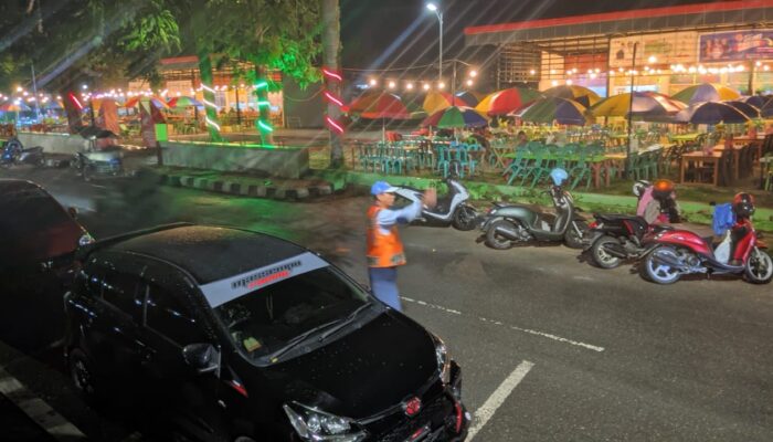 Parkiran di Kawasan Food Court Limboto mulai Ditertibkan