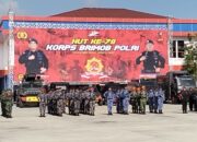 Kapolda Gorontalo Pimpin Upacara HUT Korps Brimob Ke 78