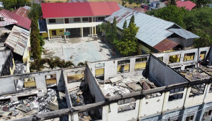 SMA Negeri 4 Gorontalo Terapkan Belajar Daring pasca Kebakaran
