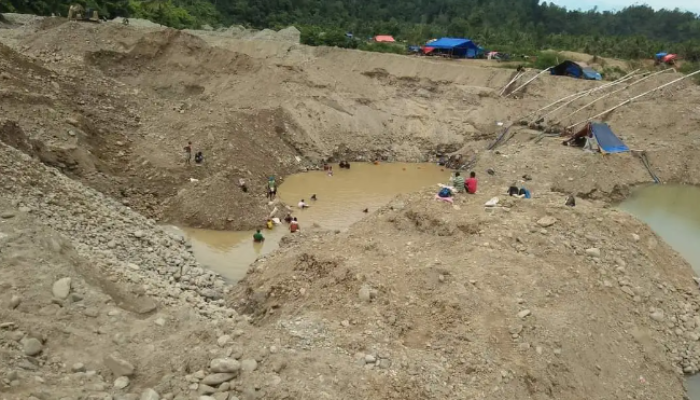 Dua Warga Paguyaman Tertimbun Longsor di Tambang Emas Ilegal