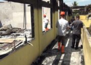 Polisi Olah TKP Cari Penyebab Kebakaran SMAN 4 Gorontalo