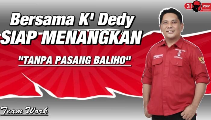 Dedy Hamzah, Si Caleg tanpa Baliho