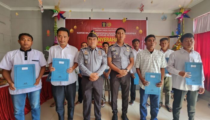 9 Narapidana di Lapas Pohuwato Terima Remisi Natal