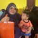 Indy Anggraini, Warga Kecamatan Bolango Timur Dalam Kegiatan Penyaluran Bantuan Intervensi Stunting Oleh Pemda Bone Bolango. Foto/yayan