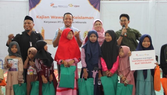 Bakrie Amanah dan PT Gorontalo Minerals Santuni Anak Yatim