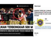[Hoaks] Klaim Ketua MK Ngaku Dibayar 500 M oleh Gibran