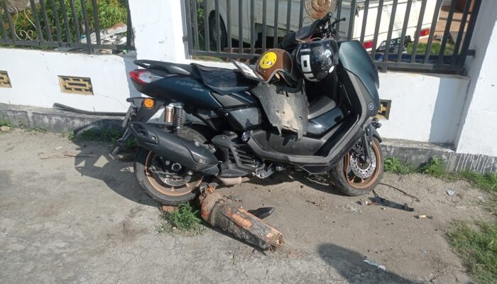 Motor Ringsek Usai Hantam Beton di Gorontalo, 2 Wanita Luka Parah