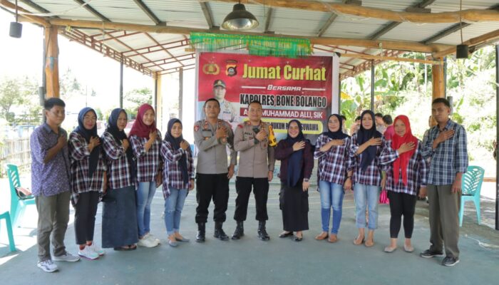 Polres Bone Bolango Gelar Jumat Curhat Bersama Masyarakat Alele