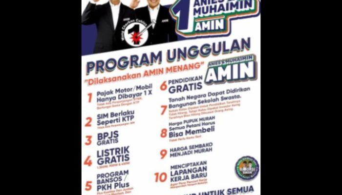 Cek Fakta: BPJS dan Listrik Gratis Jika Pasangan AMIN Terpilih