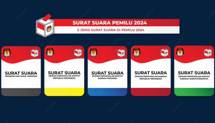 Jangan Salah Coblos, Kenali 5 Jenis Surat Suara Pemilu 2024