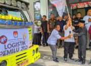 Gunakan 23 Truk, KPU Kabgor Mulai Distribusikan Logistik Pemilu